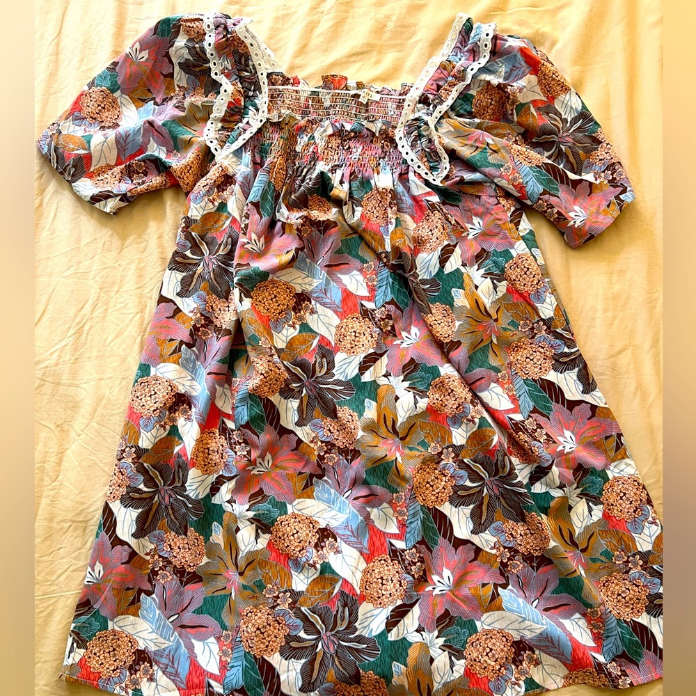 Colorful Ruffle Dress